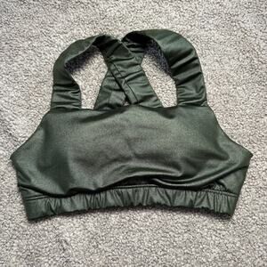 Running Bare Metallic Green Sports Bra Size 2 / 4
